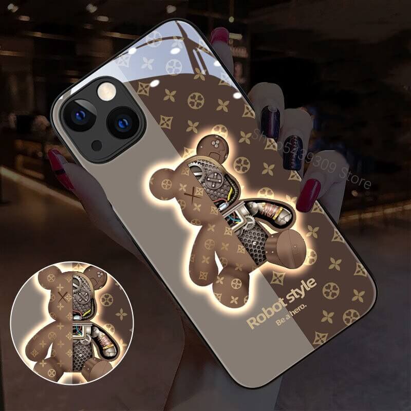 3D bear cartoon phone case