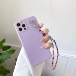 Candy Color iPhone Case With Charm Loop- Purple