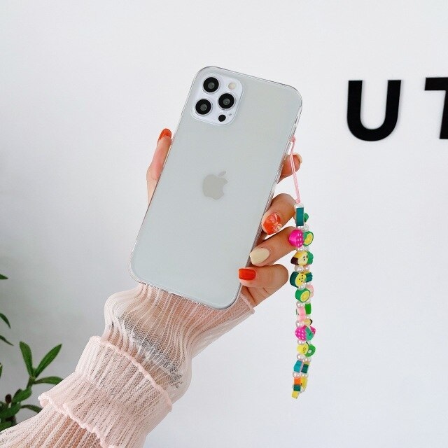 Universal Phone Case With Metal Eyelets – Shockproof TPU Case For Phone Chains, Transparent, Compatible With Most IPhones & Smartphones