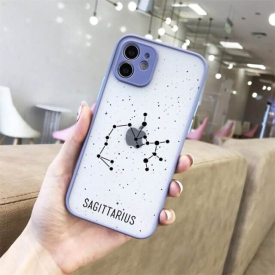 Gray Sagittarius Phone Case