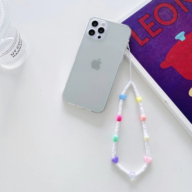 Transparent Phone Case With Charm Loop