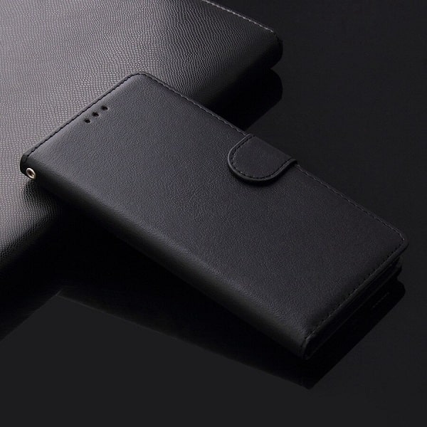Black Samsung S22 Plus Leather Wallet Case