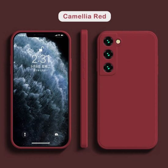 Cameilla Red Liquid Silicone Samsung S22 Case