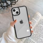 Candy Color Clear iPhone 13 Case- BLACK