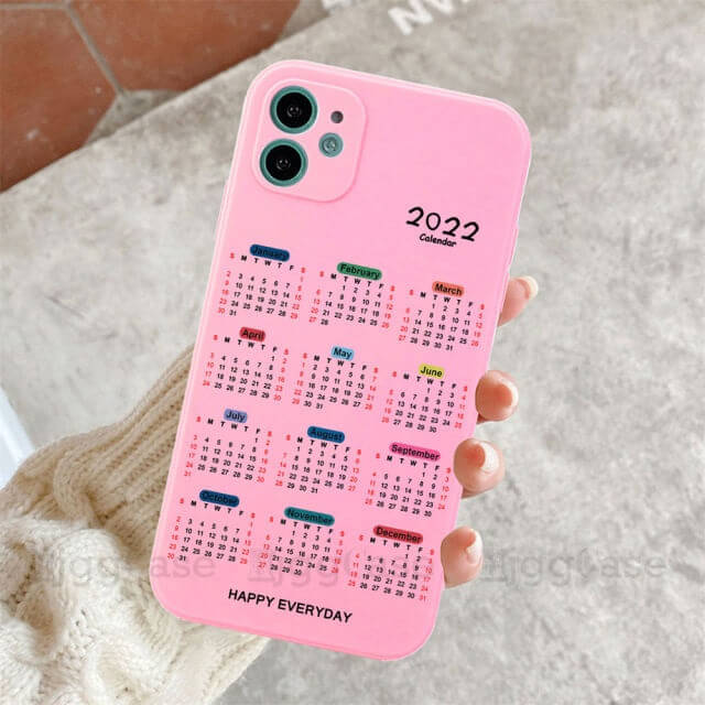 Happy Everyday 2022 Calendar iPhone Case