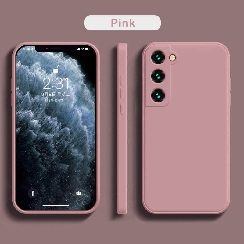 Liquid Silicone Samsung S22 Plus Case- pink