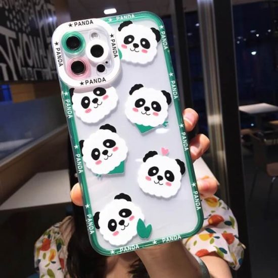Panda faces iPhone case