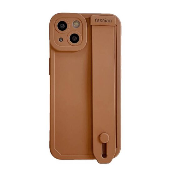 silicone iPhone 13 case with a hand strap