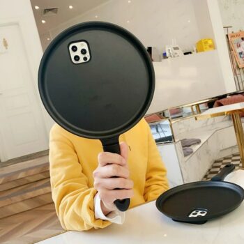 3D Creative Frying Pan iPhone Case