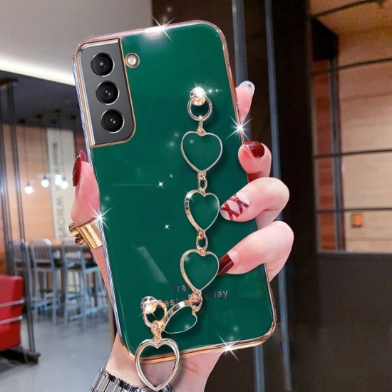 Love Heart Bracelet Phone Case - Green Color