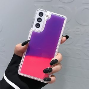 Purple Luminous Neon Sand Samsung Case