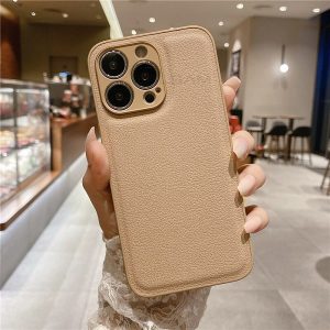 Shockproof Leather iPhone Case
