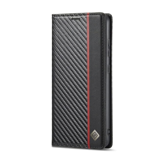 Carbon Fiber Leather Samsung Case with Card holder