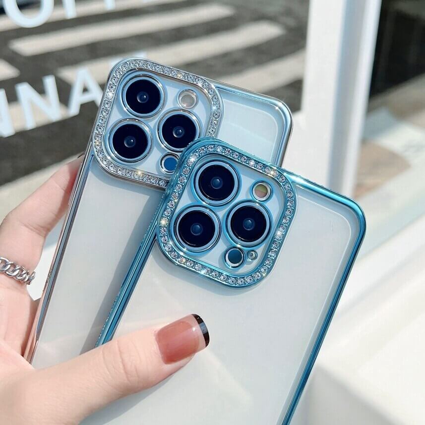 Diamond clear phone case