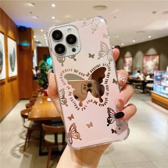 Makeup Mirror Butterfly Phone Case