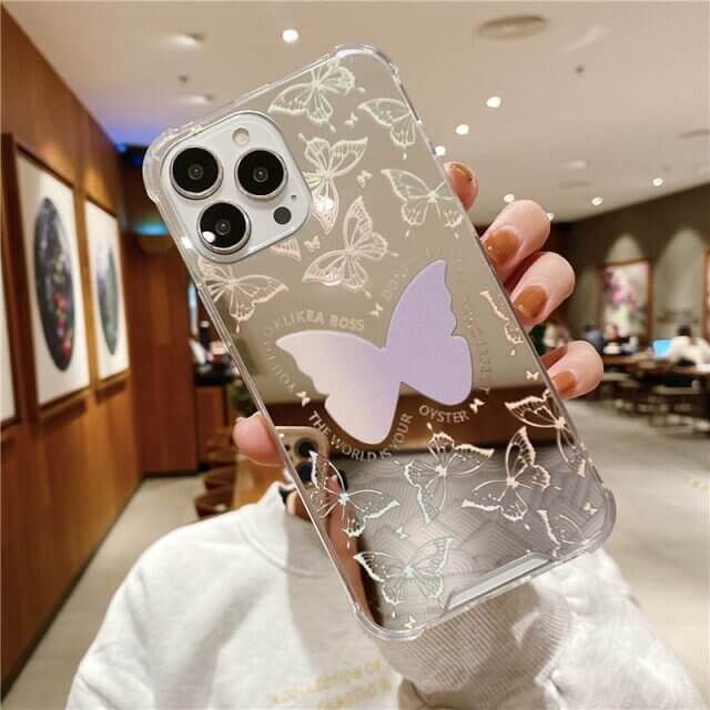 Makeup Mirror Butterfly iPhone Case