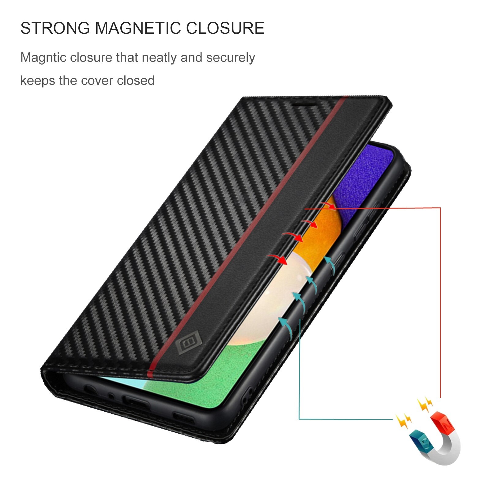 Strong magnetic closure case cover