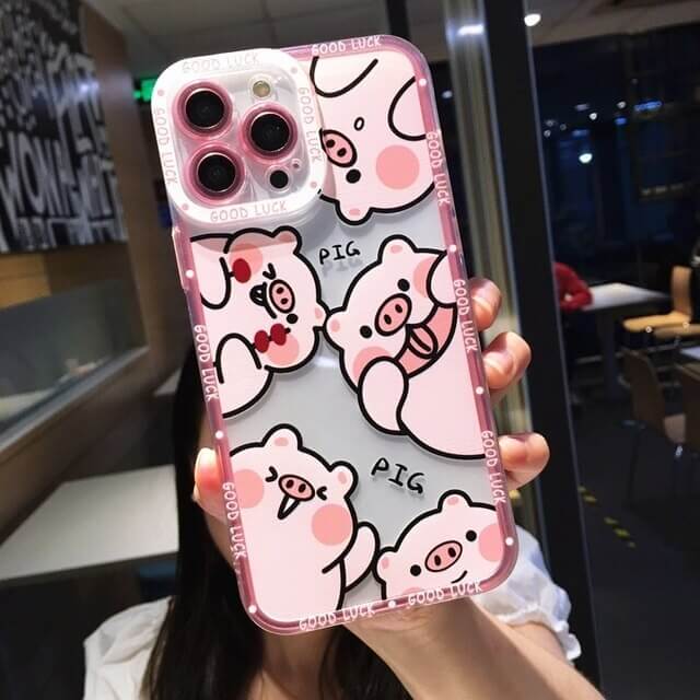 Cartoon Pig Face Phone Case