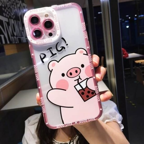 Cartoon Pig Face iPhone Case