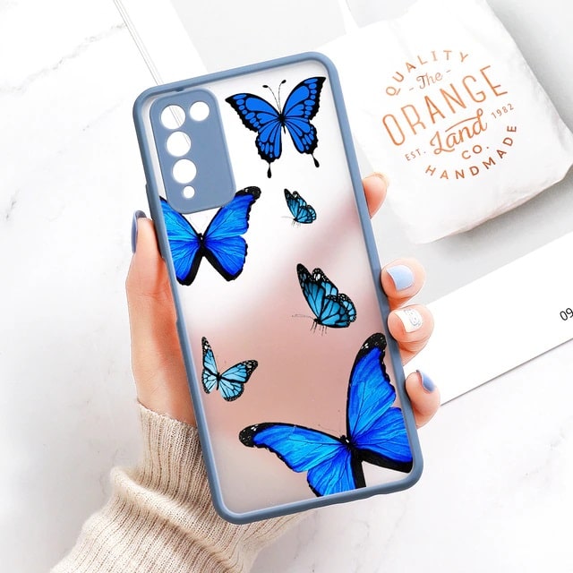 Blue Butterfly Case for Huawei p30, p30 pro