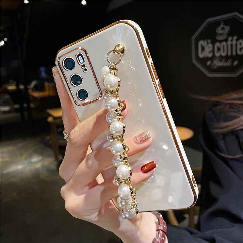 Diamond Pearl Bracelet Case for Huawei P40, P40 Pro