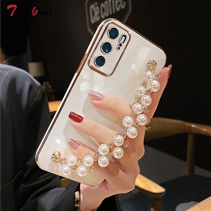 Diamond Pearl Bracelet Case for P30, P30 Pro