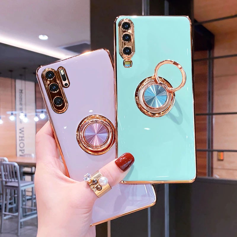 Finger Ring Silicone Case for Huawei P30 - P30 Pro