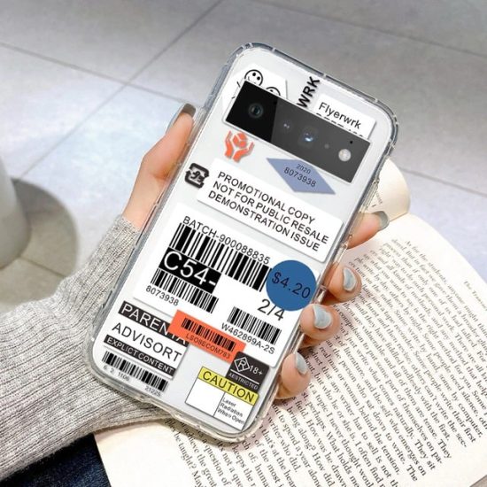Art Label Clear Google Pixel 6 Pro Case