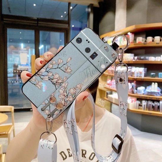 Flower Case With Adjustable Crossbody for Pixel 6, 6 Pro