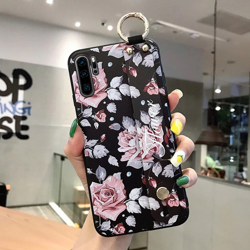 Huawei Flower Case With Hand Strap