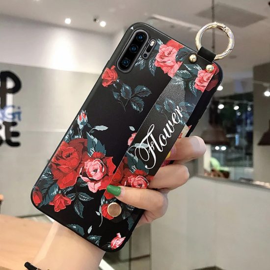 Huawei Flower Case With Handle Strap