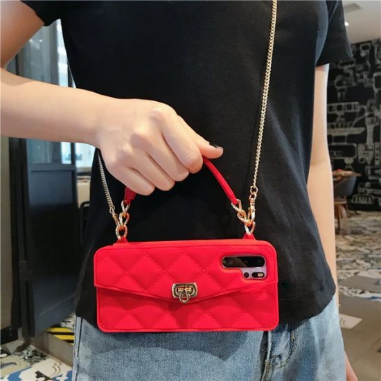 Red Handbag Wallet Case