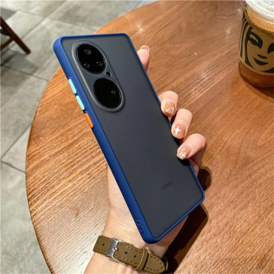 Shockproof Translucent Huawei Case Blue