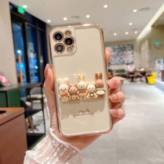 rabbit family phone case