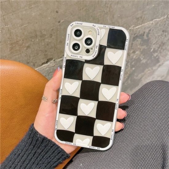 Black and white 3d be loved iPhone case