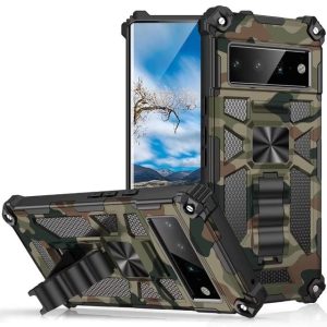 Camouflage Military Shockproof Pixel Case With Stand Holder