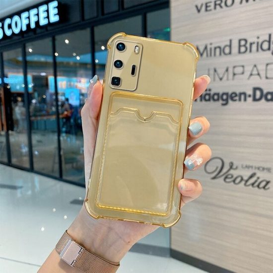 Gold clear huawei p40 pro case