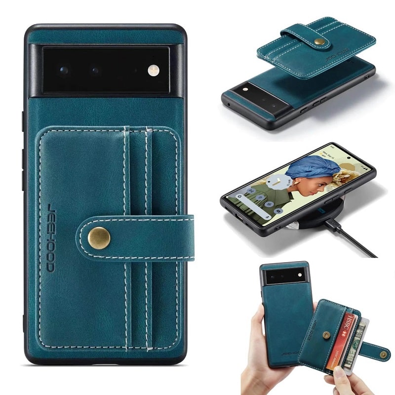 RFID Blocking Leather Wallet Case Cover