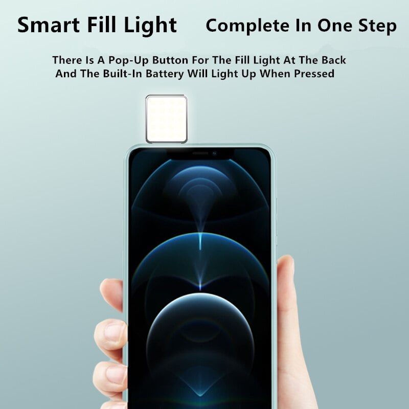 Selfie Light Phone Case With Adjustable LED Light
