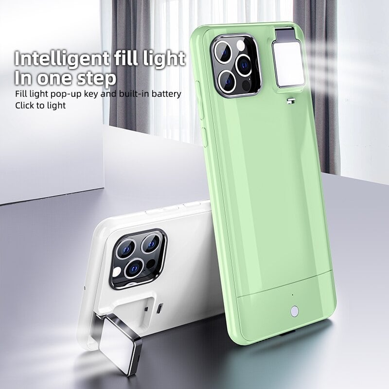 Selfie Light iPhone Case Cover With Adjustable LED Light