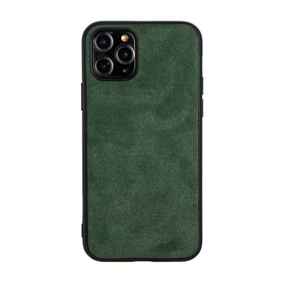 Green Alcantara iPhone 14 Pro Max Case