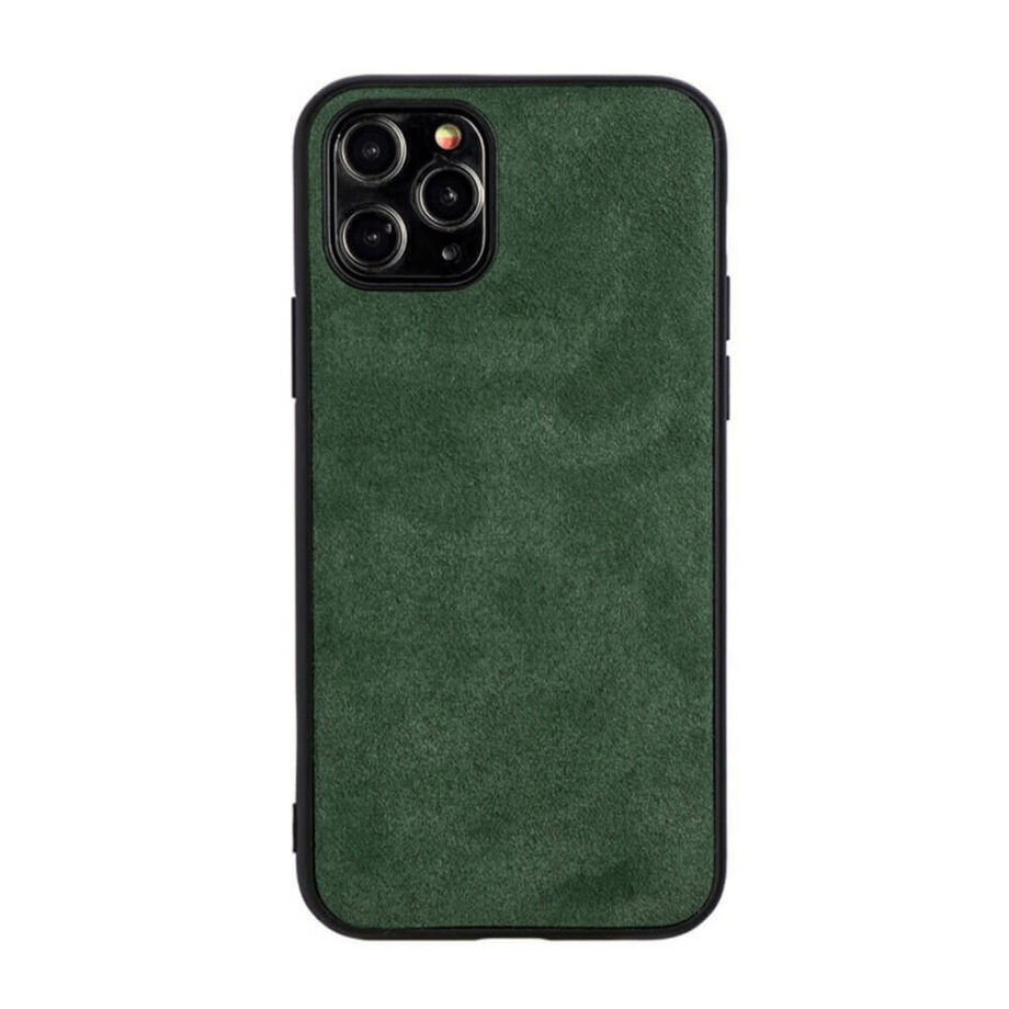 Green Alcantara iPhone 14 Pro Max Case - Waw Cases