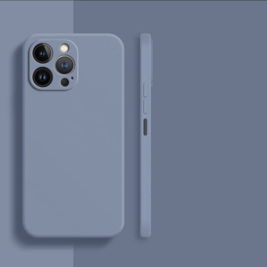Grey liquid silicone phone case
