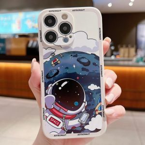 Astronaut Silicone phone Case for iPhone 14,14 Pro,14 Pro Max