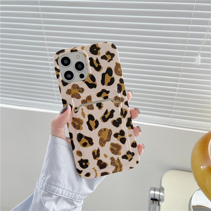 Glitter Leopard iPhone Case