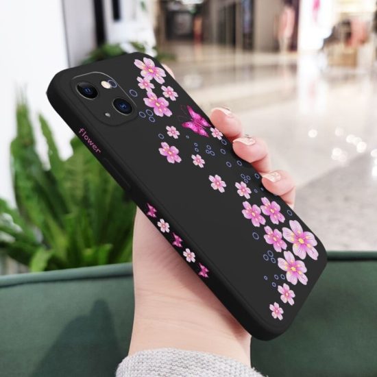 In Bloom black iPhone Case