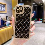 Black bling case iPhone