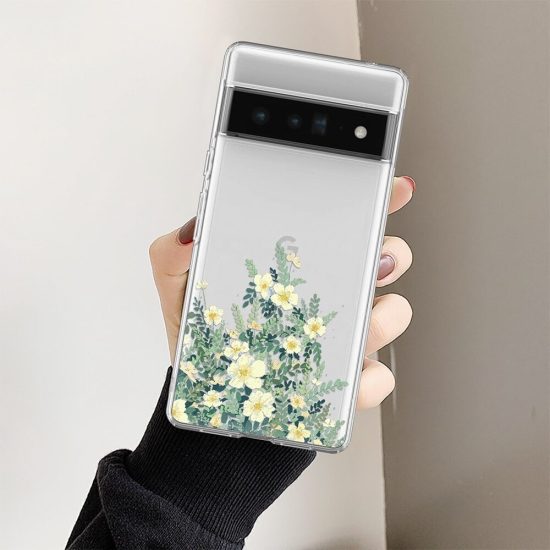 Floral Clear Google Pixel Case