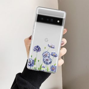 Floral Clear Google Pixel Phone Case