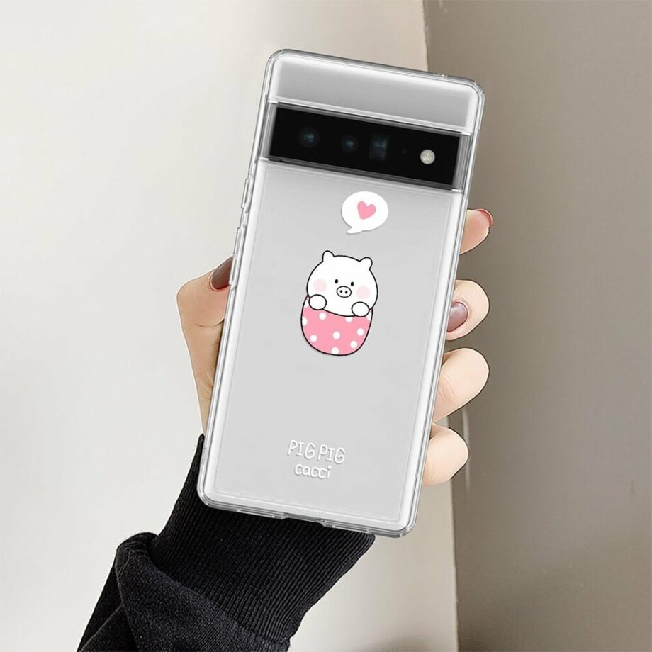 Pig Clear Google Pixel Case